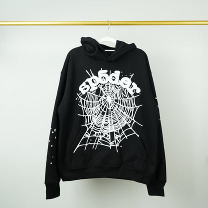 Sp5der OG Web Hoodie Black