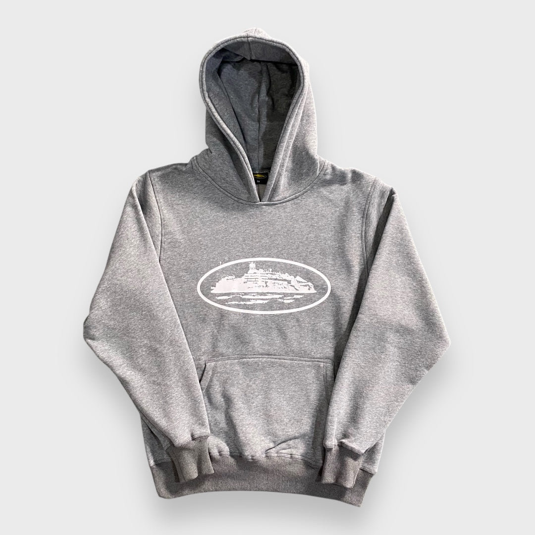 Corteiz Og Alcatraz Hoodie Grey