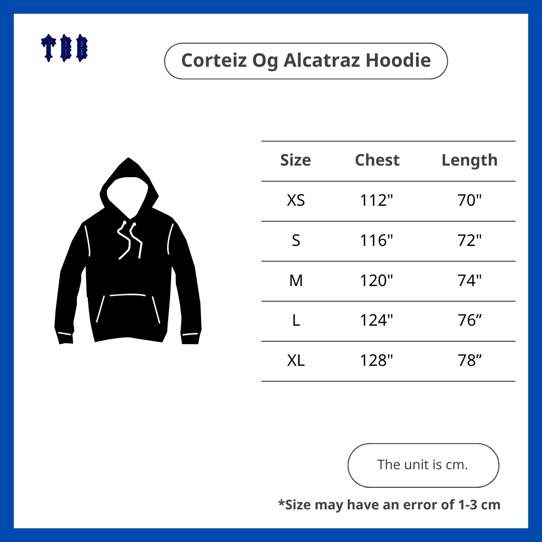 Corteiz Og Alcatraz Hoodie Grey