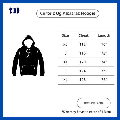 Corteiz Og Alcatraz Hoodie Grey