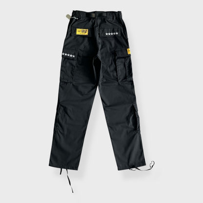 Corteiz 5 Starz Special Edition Black Guerillaz Cargo Pant Black