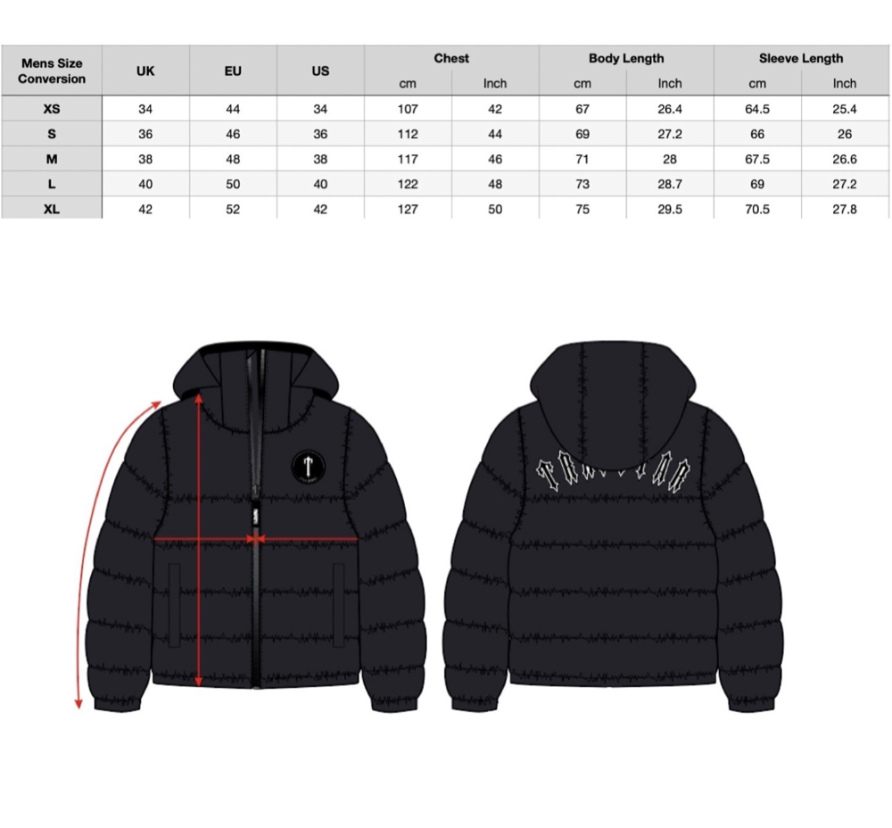 Trapstar Decoded Puffer Jacket (FW23) Black