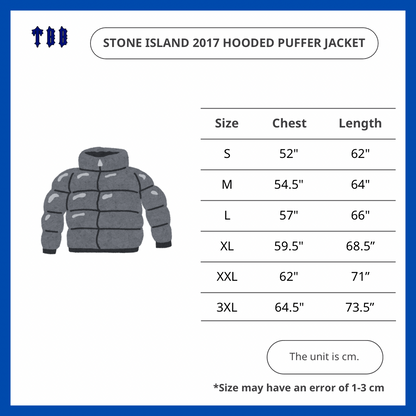 Stone Island 2017 Navy Micro Yarn Hooded Puffer Jacket