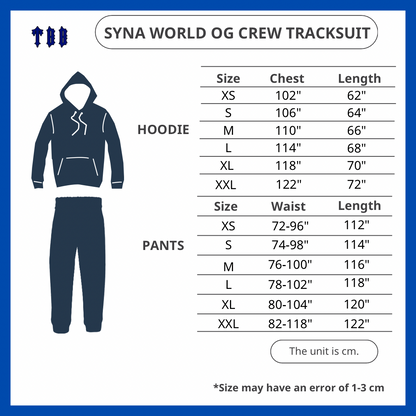 SYNA WORLD OG CREW TRACKSUIT - GREY