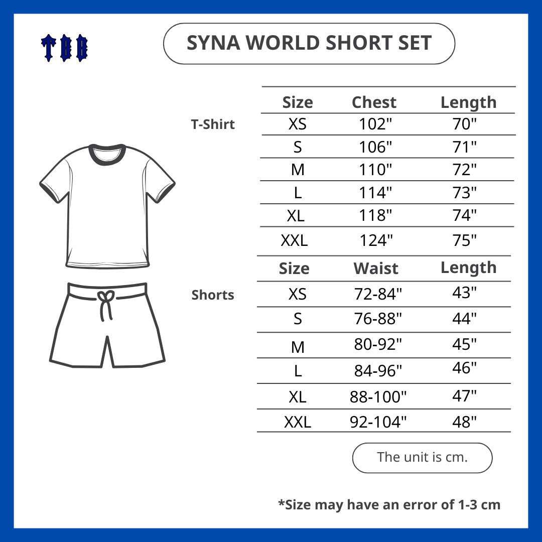 SYNA WORLD LOGO SHORT SET GREY